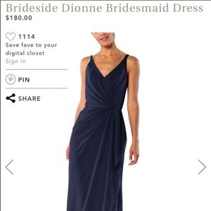 Brideside Dionne Midnight (Navy) Bridesmaid Dress
